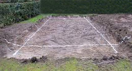 Seconda fase realizzazione di una piscina interrata