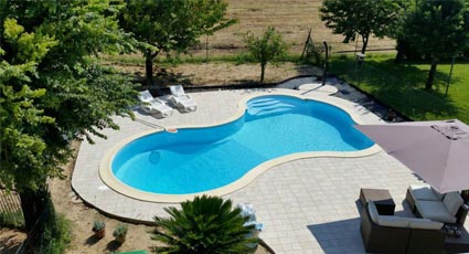 Settima fase realizzazione di una piscina interrata